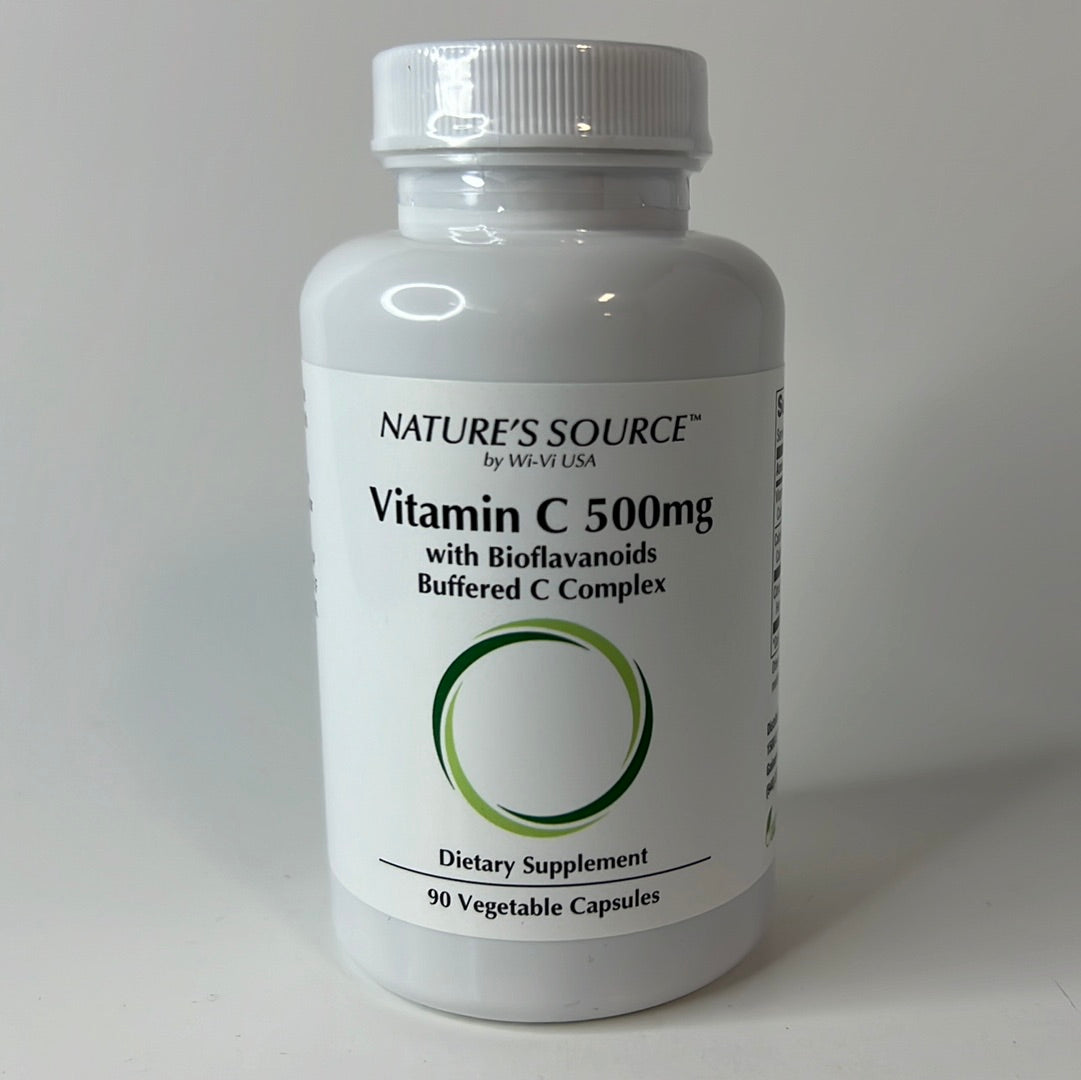 Buffered C w/ Bioflavonoids -VITAMIN C 500mg w/ Bioflavonoids Buffered C Complex(90 Vegetarian Capsules) by: Nature's Source