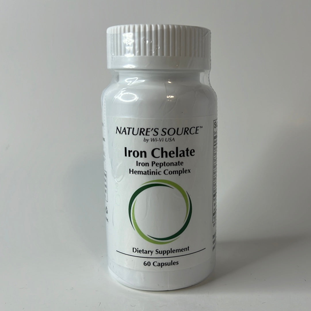 Iron Chelate - Iron Peptonate Hematinic Complex (60 Capsules) by: Nature's Source