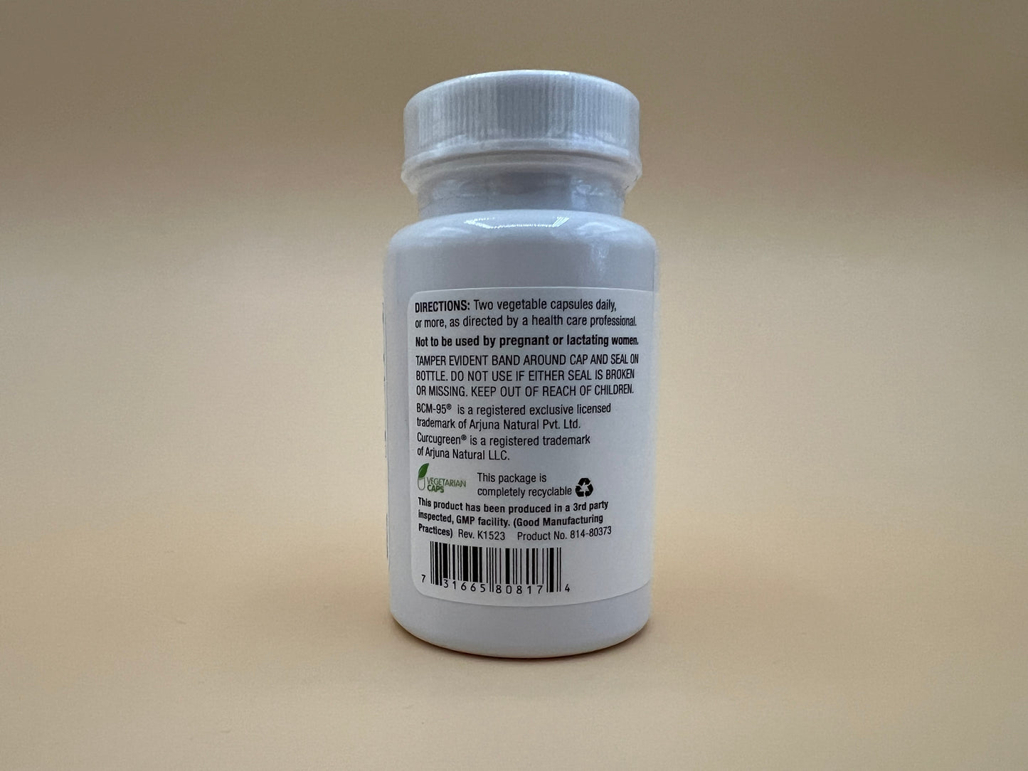 Turmeric 800mg - "Super Curcumin" -(60 Vegetable Capsules) by Nature's Source