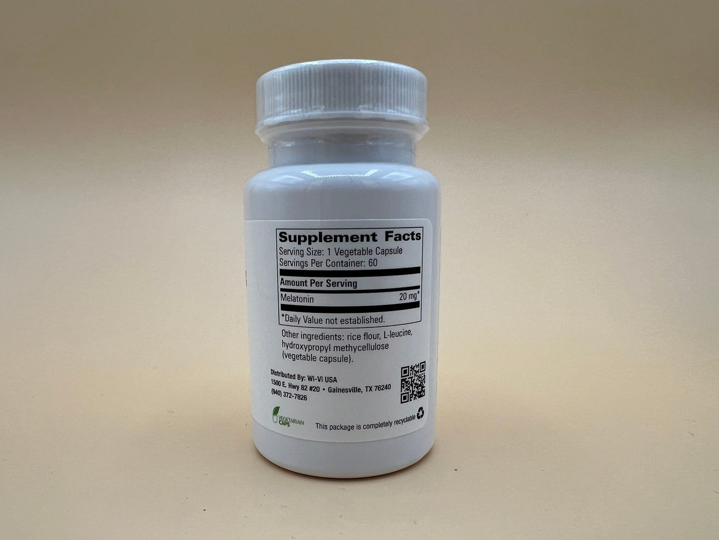 Melatonin 20 mg (60 Vegetable Capsules) by: Nature's Source