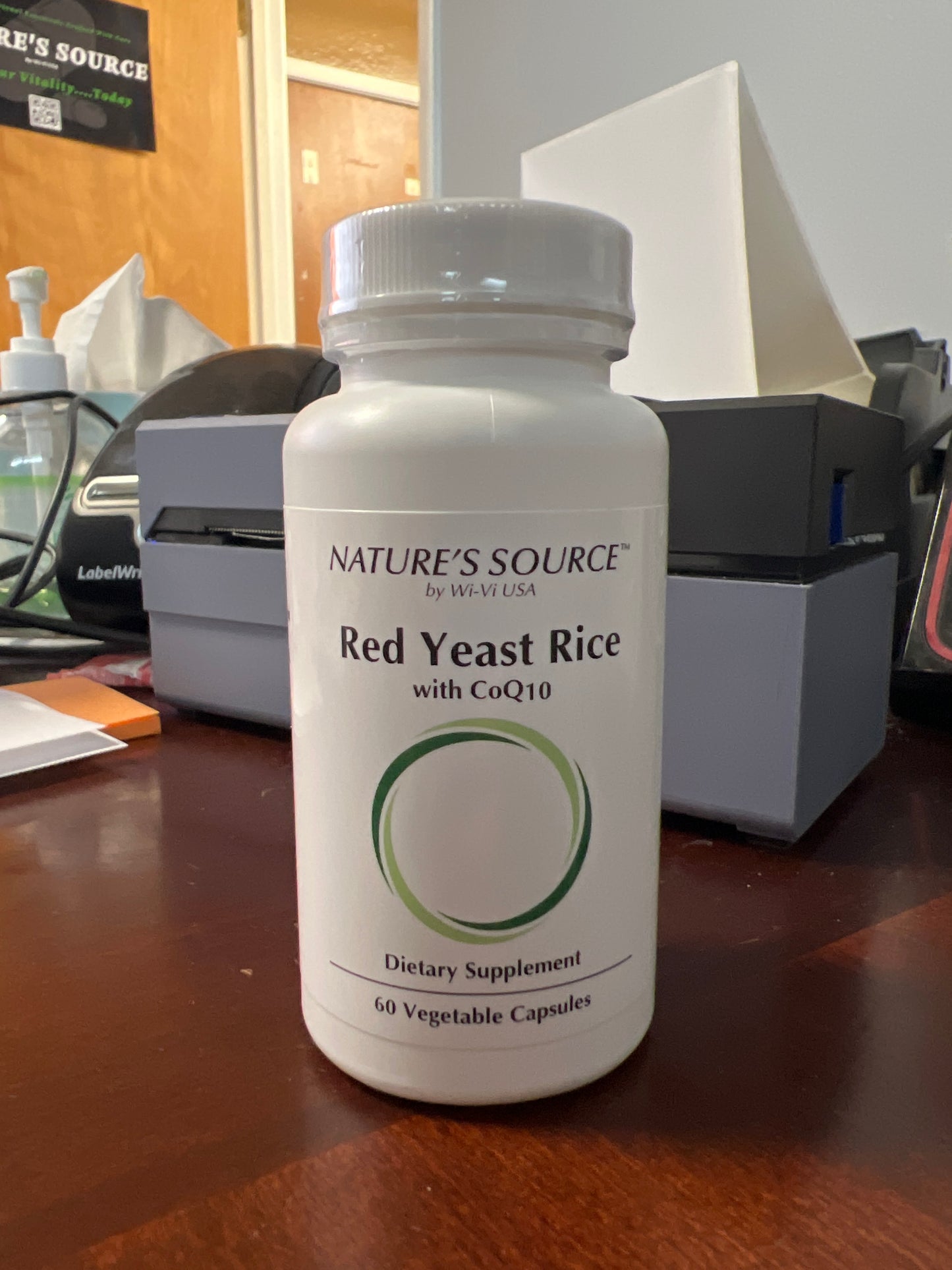 Red Yeast rice with CoQ10 - 60 Vegetable Capsules by Nature's Source