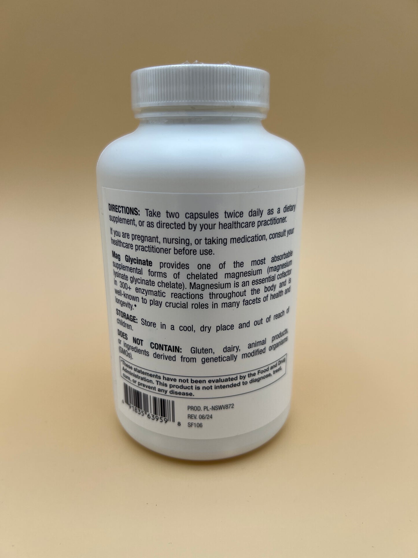 Magnesium Glycinate - 160 Capsules