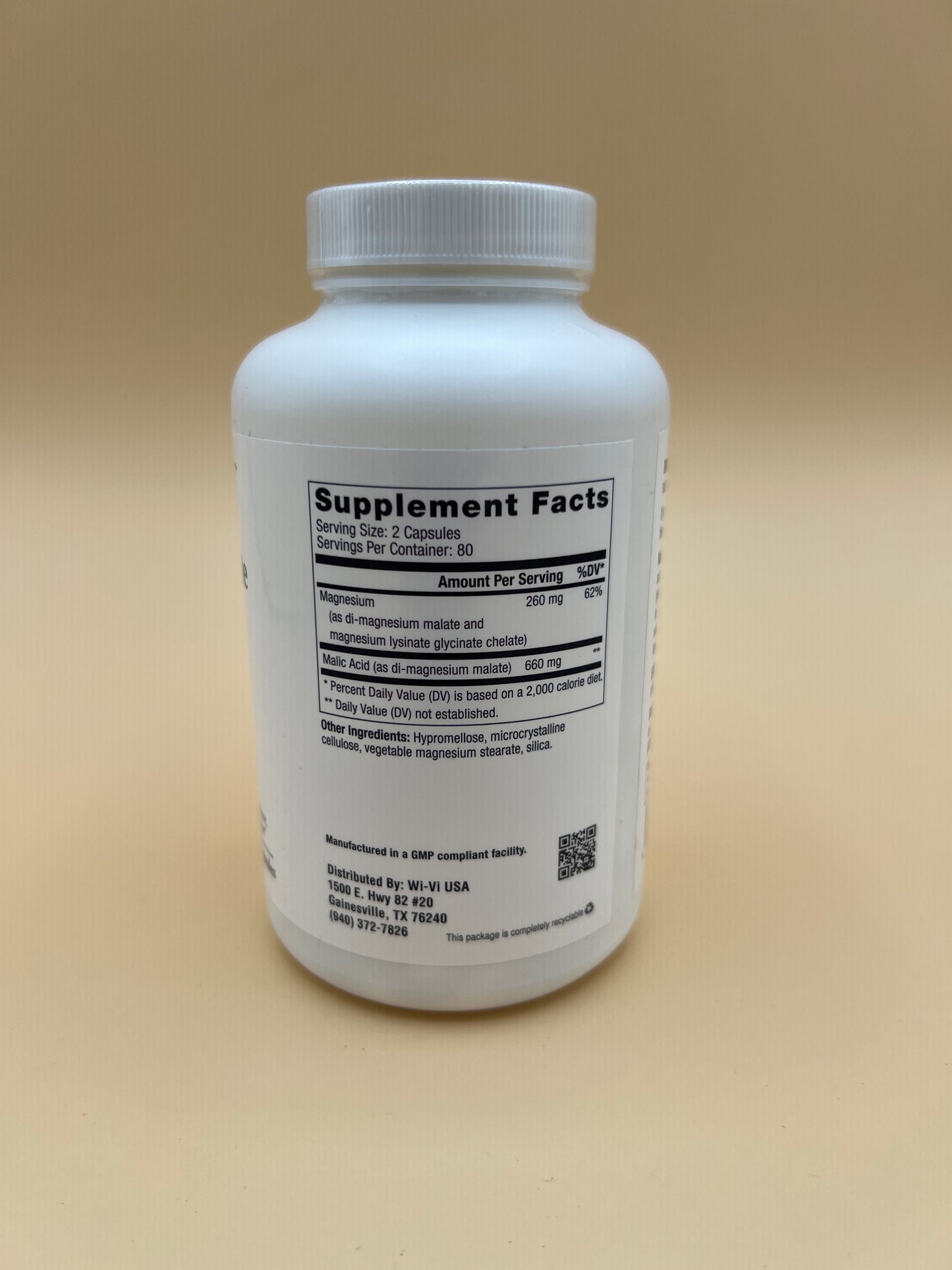 Magnesium Glycinate - 160 Capsules