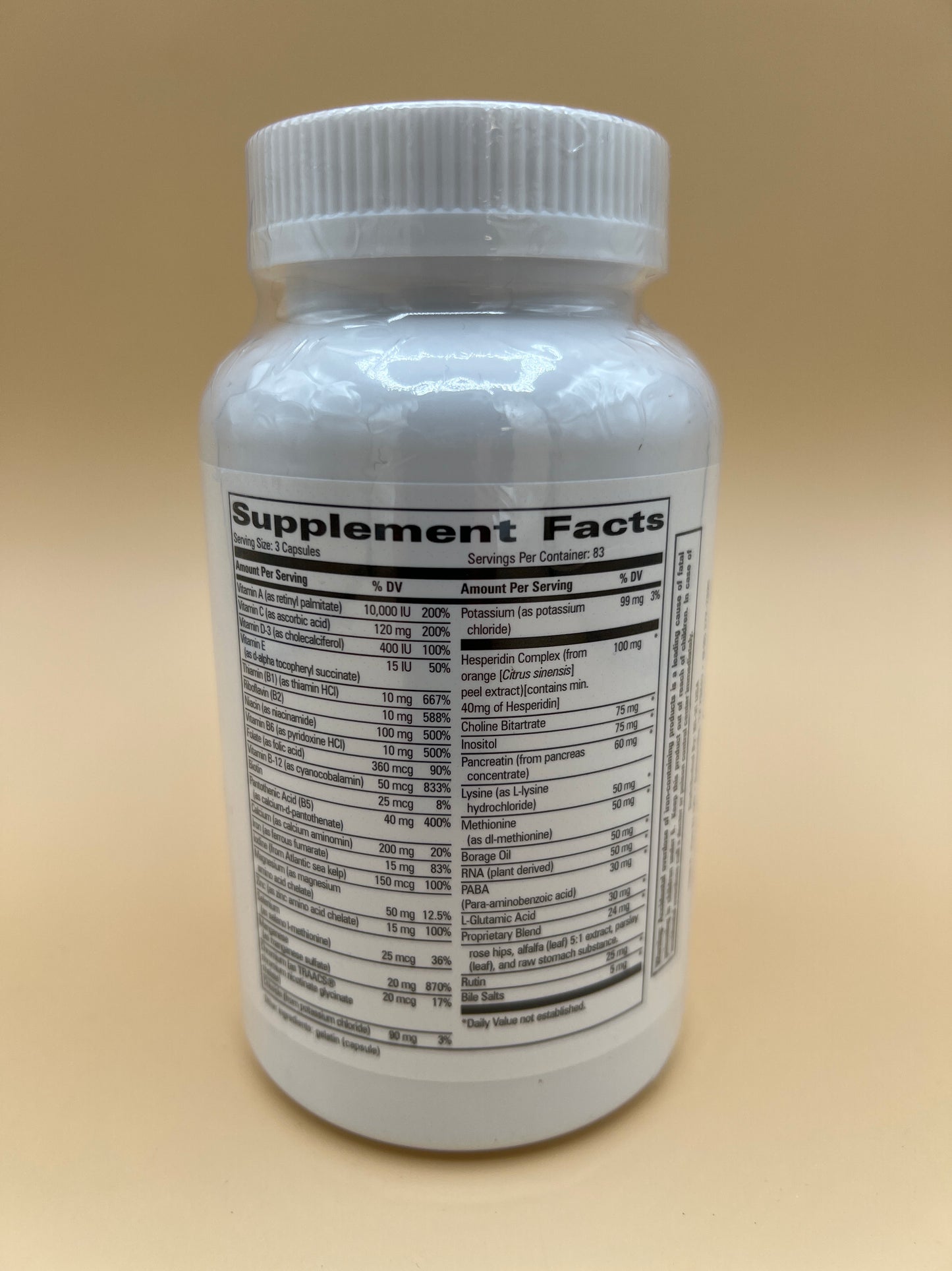VitaSynergy MultiBlend 250 Capsules -Multivitamins for Men and Women