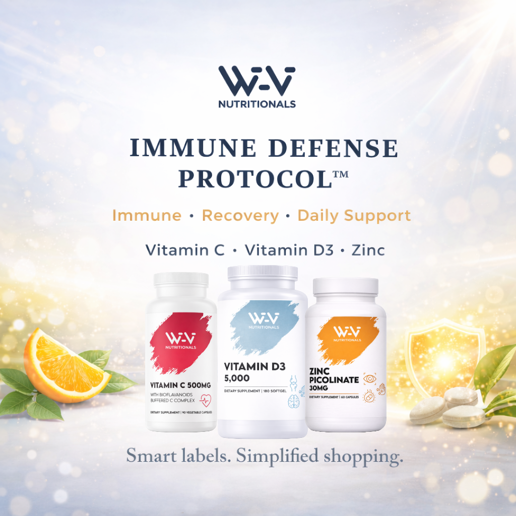 Wi-Vi Immune Defense Protocol™ Vitamin C • Vitamin D3 • Zinc