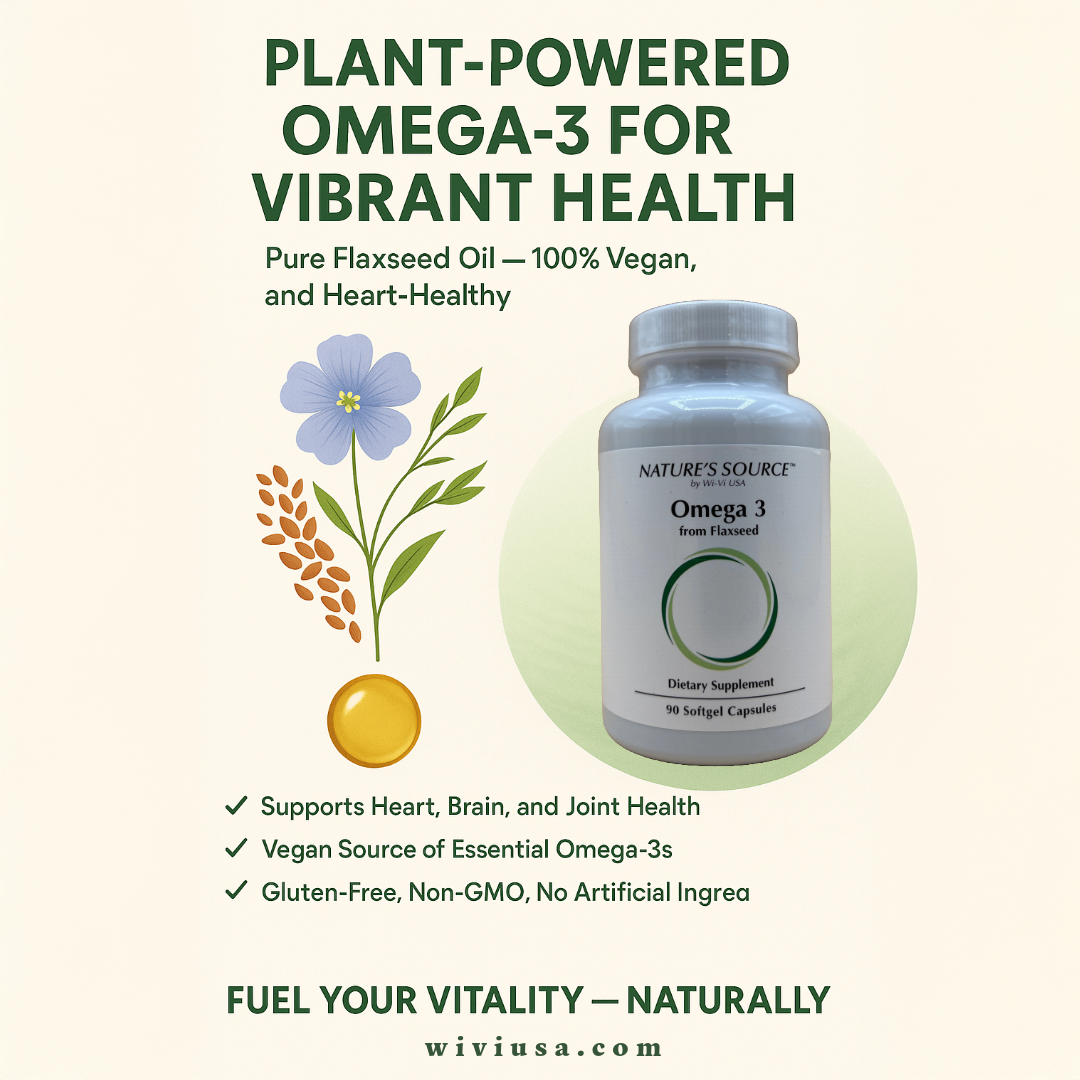 Omega 3 from Flaxseed 90 Softgels (100% Virgin Flax Oil) Capsules by Nature's Source