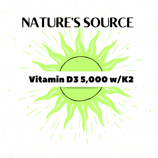A New Product On the Way: Nature's Source Vitamin D3 5,000 with K2