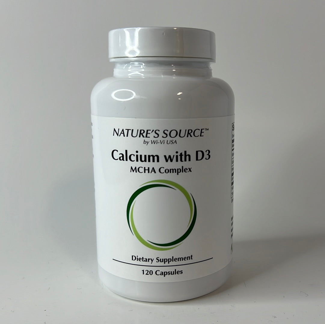 Calcium Chelate  with D3 - Microcrystalline Hydroxyapatite (M.C.H.A.) Complex (120 Capsules) by: Nature's Source