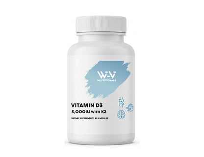 Vitamin D3 5,000 IU with K2 | 60 Capsules