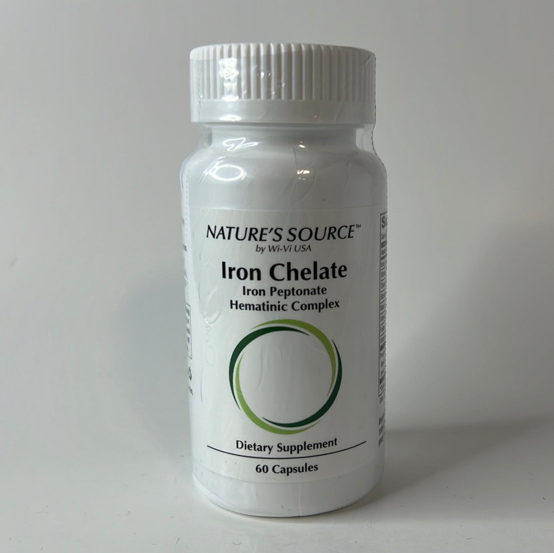 Iron Chelate  - Iron Peptonate Hematinic Complex (60 Capsules) by: Nature's Source
