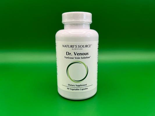 Dr. Venous - Varicose Vein Solution 90 Vegetable Capsules - Nature's Source by Wi-Vi USA