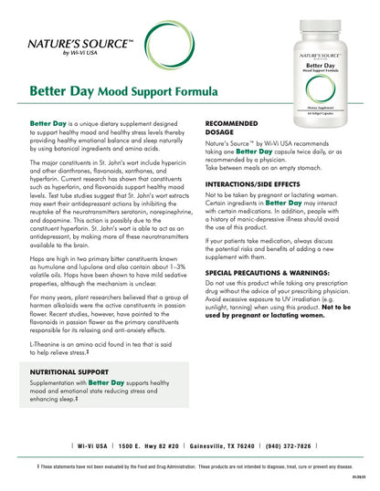Better Day - St. John's Wort & Natural Emotional Wellness Formula