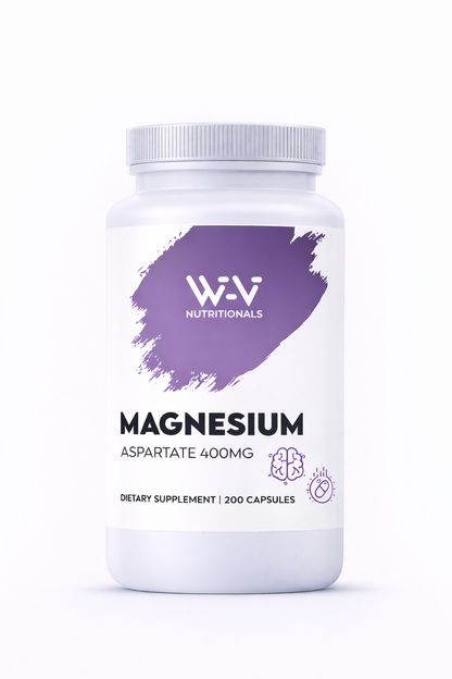 Magnesium Aspartate 400mg - Highly Absorbable Magnesium