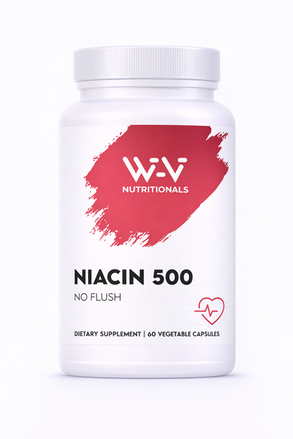 Niacin 500mg No Flush - Inositol Hexanicotinate Cardiovascular Wellness