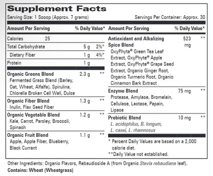 Daily Alkalizing Super Greens - Organic Fermented Fruits & Vegetables