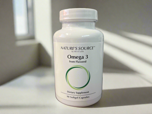 Omega 3 from Flaxseed 90 Softgels (100% Virgin Flax Oil) Capsules by Nature's Source