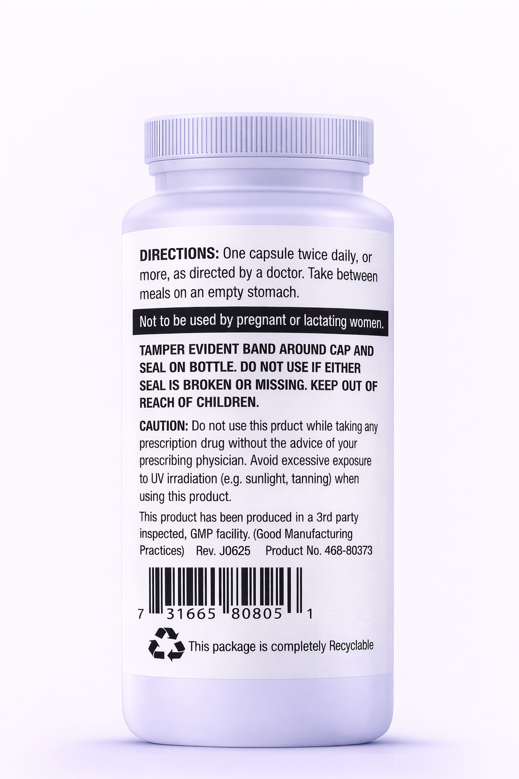 Back label of a Better Day Mood Support - St. John's Wort & Natural Mood Formula supplement bottle on a white background