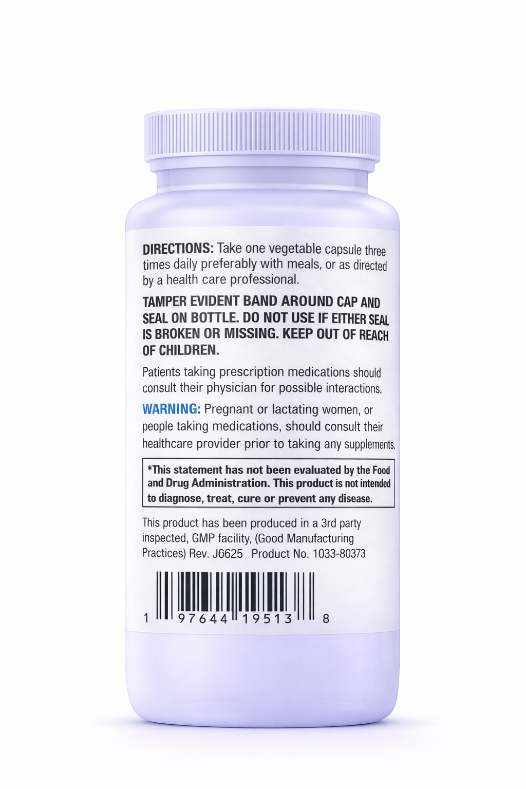 Dr. Venous Varicose Vein Support  Supplement bottle with label on a white background