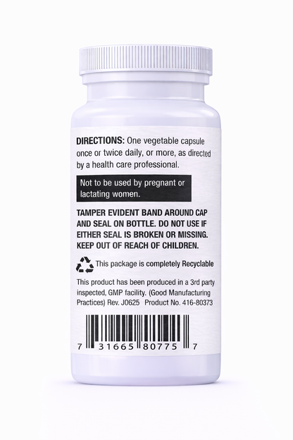 Milk Thistle Blend Vitamins bottle with label on a white background