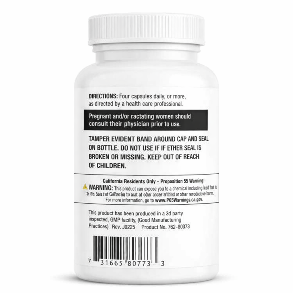 Super Joint  Bottle label with directions and warnings on a white background