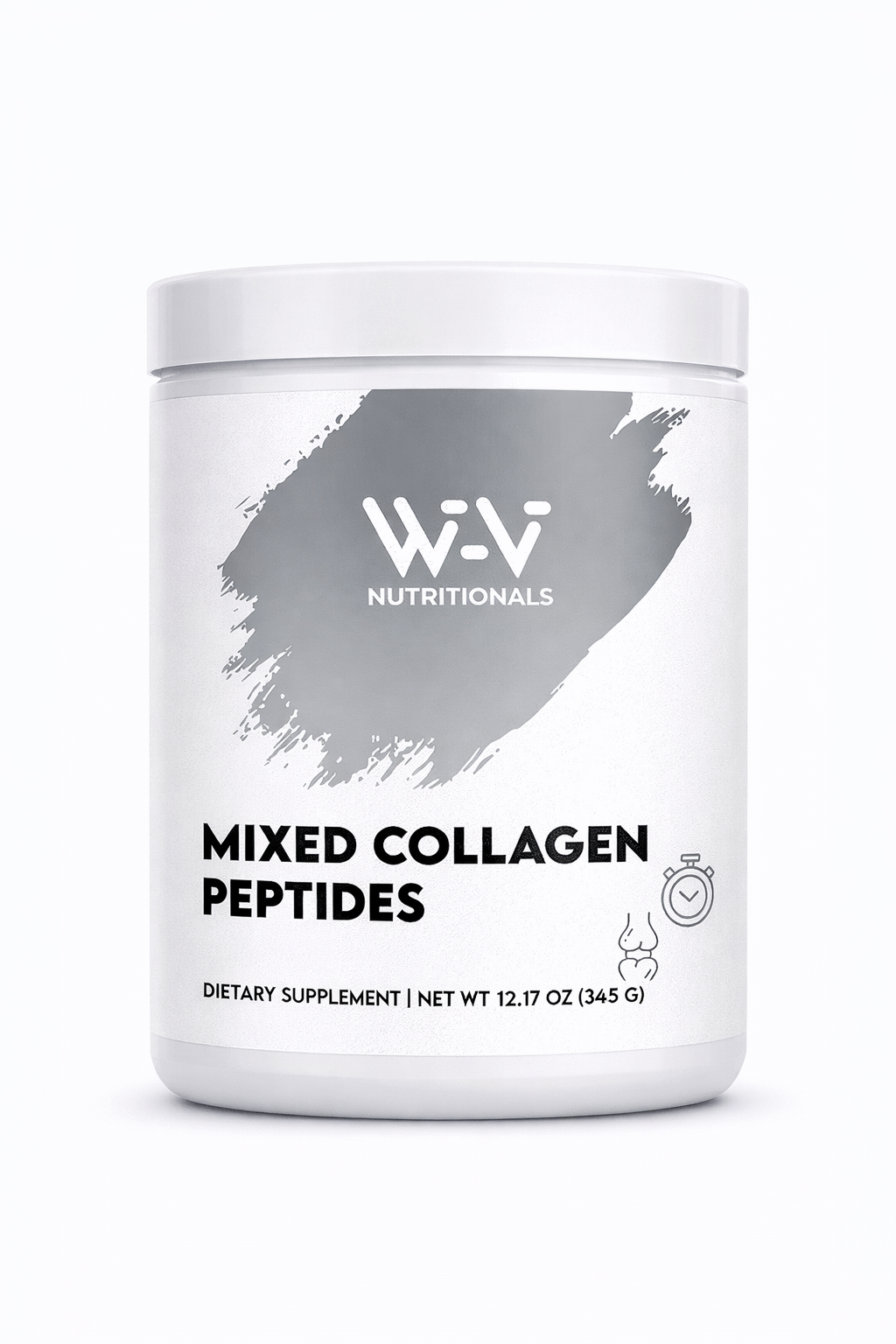 Container of Wi-Vi Nutritionals Mixed Collagen Peptides on a white background