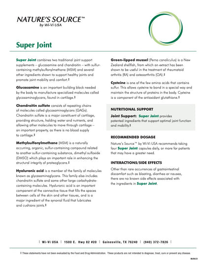 Super Joint Detail Sheet