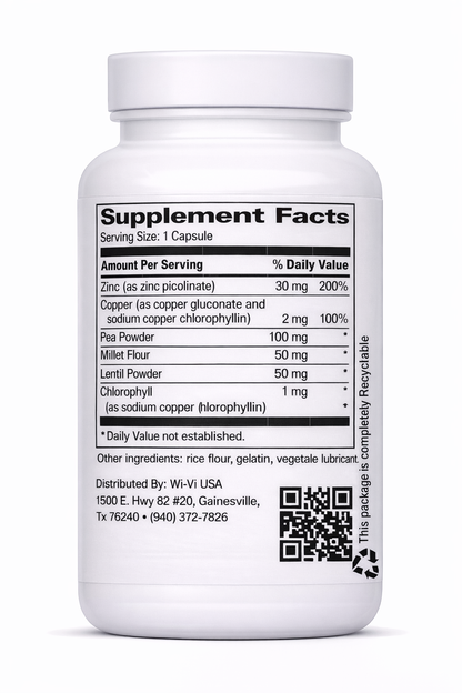 Zinc Picolinate 30mg Supplement bottle with label on a white background