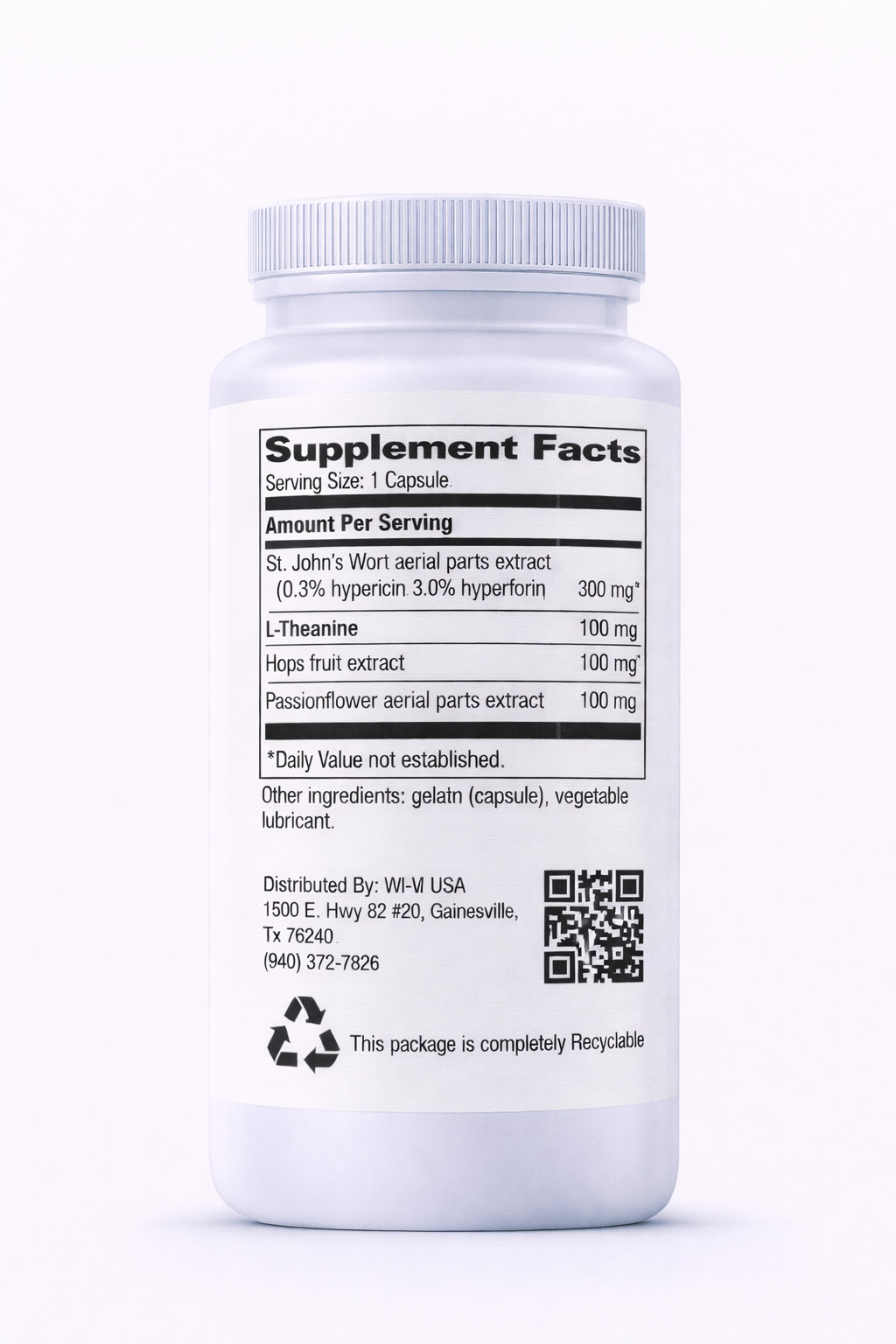 Better Day Mood Support - St. John's Wort & Natural Mood Formula Supplement bottle with label on a white background