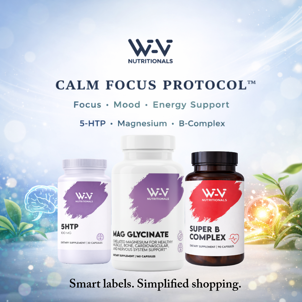Wi-Vi Calm Focus Protocol™ 5-HTP • Magnesium • B-Complex