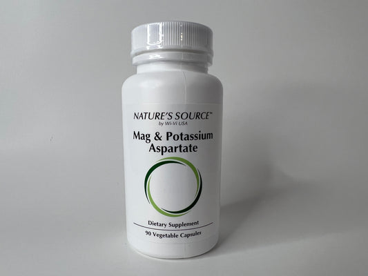 Magnesium & Potassium Aspartate 299 mg.  (90 Vegetable Capsules) by: Nature's Source