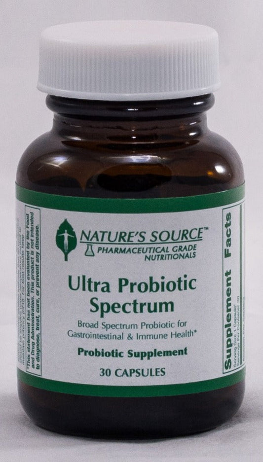 Ultra Probiotic Spectrum - Broad spectrum probiotic for gastrointestinal and immune health (30 Capsules) by Nature's Source